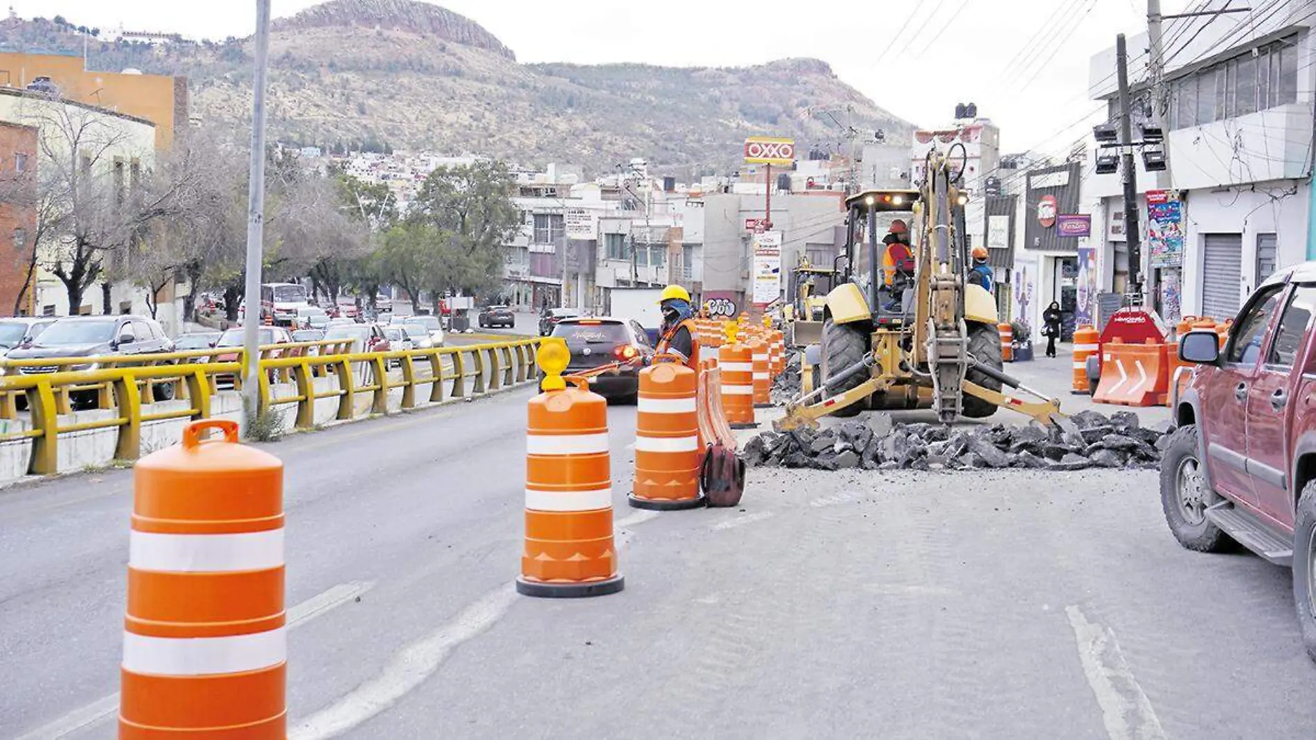 Trabajos preliminares viaduco elevado